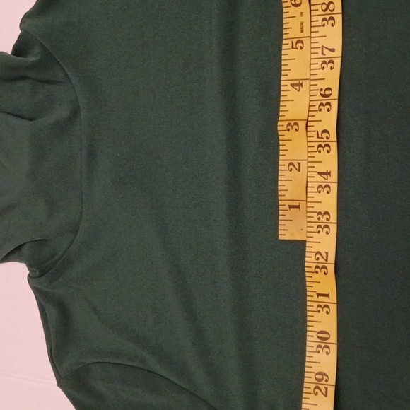 Michael Kors Green Short Sleeve Turtleneck Top size Small St. Patrick's - Picture 10 of 11